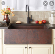 copper apron sink
