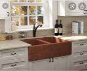 copper farmhouse sink